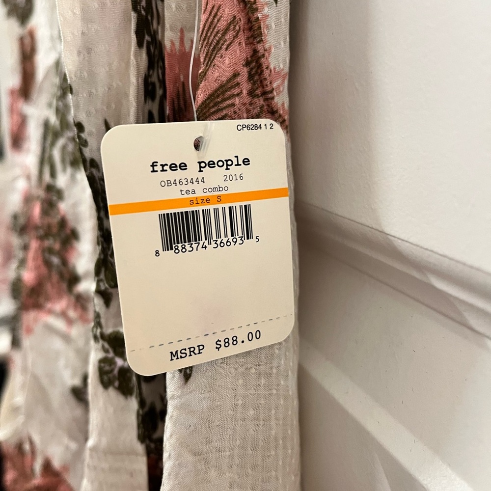 Free People Pink and Babydoll Dress/Tunic with Plunge Neckline - Picture 10 of 13